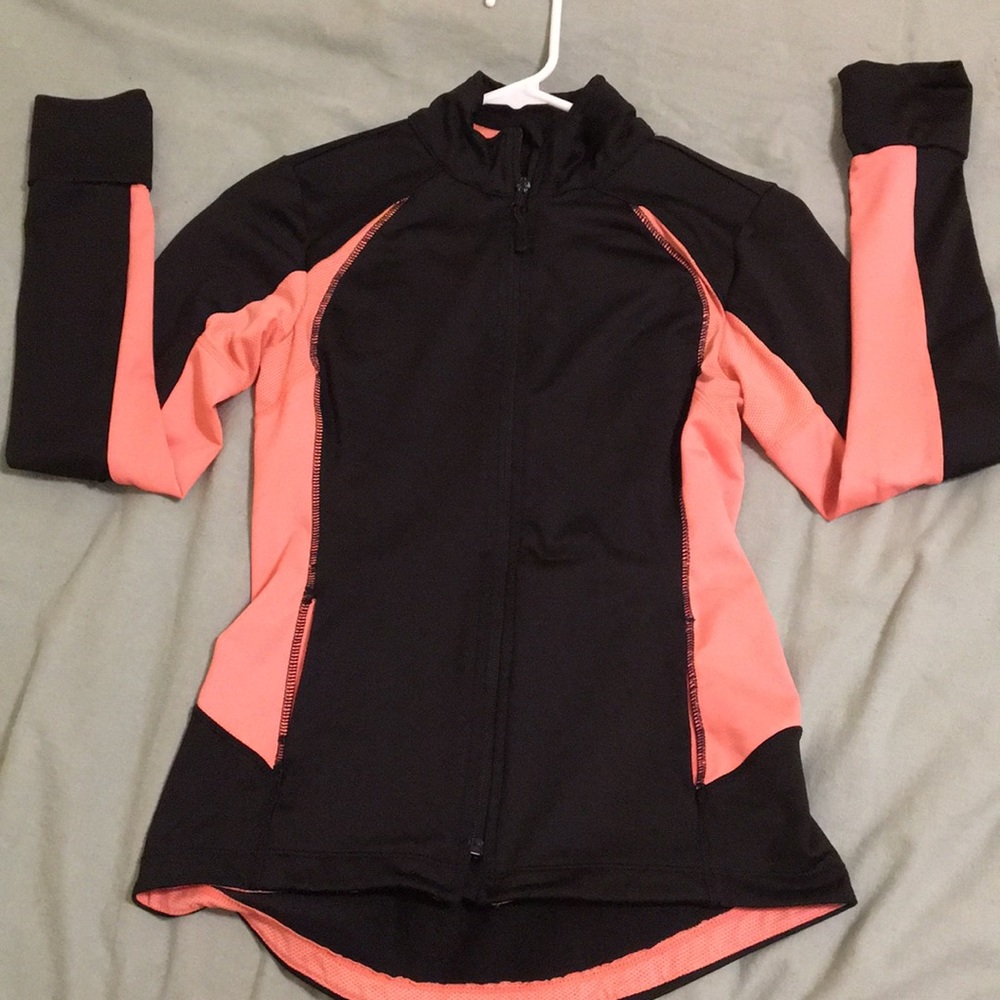 CORAL AND BLACK DRI-FIT JACKET